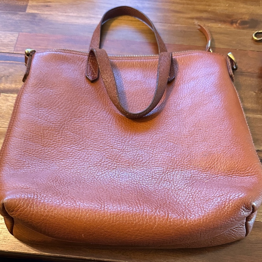 Madewell Tan Leather Crossbody Bag